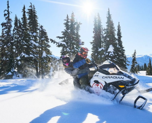 Spring Snowmobiling in Whistler